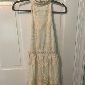 High neck boutique romper